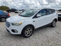 Salvage cars for sale at Temple, TX auction: 2017 Ford Escape SE