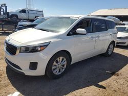 Salvage cars for sale from Copart Phoenix, AZ: 2017 KIA Sedona LX