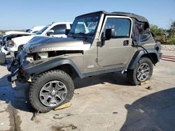Salvage cars for sale at Grand Prairie, TX auction: 2003 Jeep Wrangler / TJ Rubicon