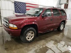 Dodge Durango Vehiculos salvage en venta: 2002 Dodge Durango SLT