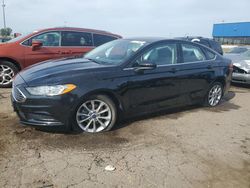 Salvage cars for sale at Woodhaven, MI auction: 2017 Ford Fusion SE