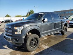 Salvage cars for sale at Littleton, CO auction: 2015 Ford F150 Supercrew