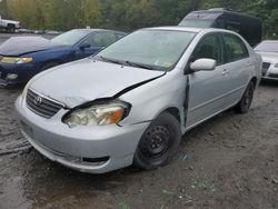 Salvage cars for sale from Copart Marlboro, NY: 2006 Toyota Corolla CE