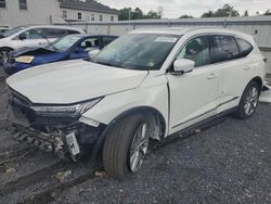 Salvage cars for sale at York Haven, PA auction: 2022 Acura MDX Advance