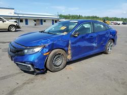 Honda salvage cars for sale: 2020 Honda Civic LX