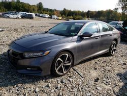 Salvage cars for sale from Copart Candia, NH: 2020 Honda Accord Sport