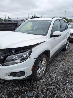 Salvage cars for sale from Copart London, ON: 2016 Volkswagen Tiguan Comfortline