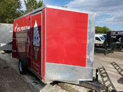 Salvage trucks for sale at Pekin, IL auction: 2017 Trail King Enclosed