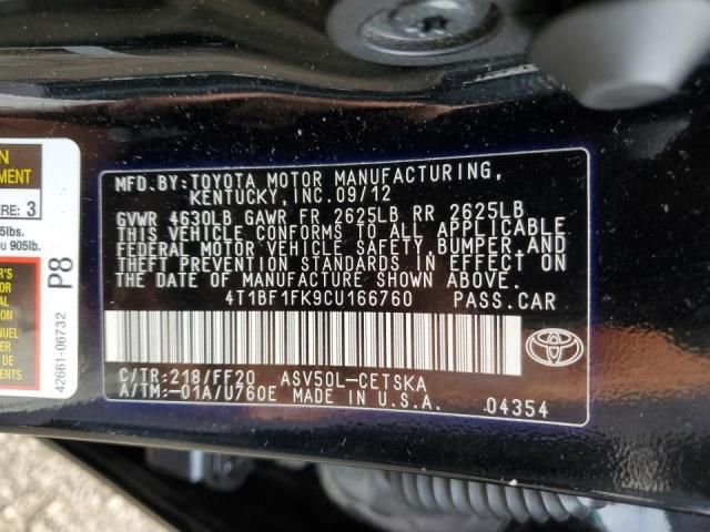 2012 Toyota Camry Base