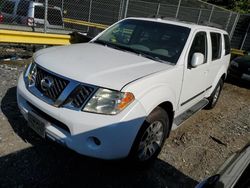 Salvage cars for sale at Waldorf, MD auction: 2008 Nissan Pathfinder S
