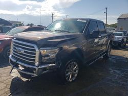 Salvage cars for sale at Chicago Heights, IL auction: 2015 Ford F150 Supercrew