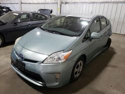 Salvage cars for sale at Woodburn, OR auction: 2015 Toyota Prius