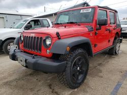 Jeep salvage cars for sale: 2017 Jeep Wrangler Unlimited Sport