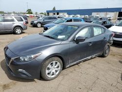 Salvage cars for sale at Woodhaven, MI auction: 2016 Mazda 3 Sport