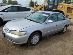 Salvage cars for sale at Elgin, IL auction: 2001 Honda Accord LX