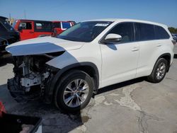 Salvage cars for sale at Grand Prairie, TX auction: 2014 Toyota Highlander LE