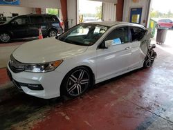Salvage cars for sale from Copart Angola, NY: 2017 Honda Accord Sport