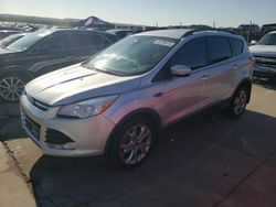 Salvage cars for sale at Grand Prairie, TX auction: 2013 Ford Escape SEL