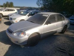 Salvage cars for sale from Copart Arlington, WA: 1999 Honda Civic Base