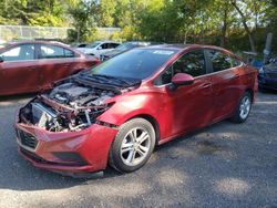 Salvage cars for sale from Copart Ontario Auction, ON: 2018 Chevrolet Cruze LT