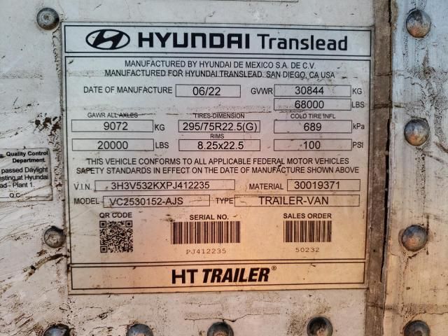 2023 Hyundai Trailers 2023 Hyundai DRY Van