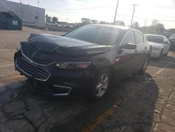 Salvage cars for sale at Chicago Heights, IL auction: 2018 Chevrolet Malibu LS