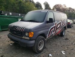 Salvage cars for sale at Waldorf, MD auction: 2006 Ford Econoline E350 Super Duty Van