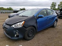 Salvage cars for sale at Columbia Station, OH auction: 2014 Toyota Prius C