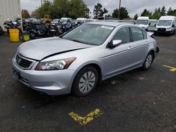 Salvage cars for sale from Copart Woodburn, OR: 2008 Honda Accord LX