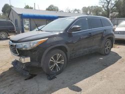 Salvage cars for sale at Wichita, KS auction: 2016 Toyota Highlander XLE