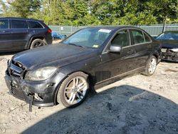 Salvage cars for sale from Copart Candia, NH: 2012 Mercedes-Benz C 300 4matic