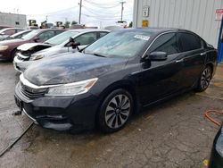 Salvage cars for sale at Chicago Heights, IL auction: 2017 Honda Accord Touring Hybrid