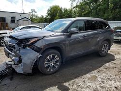 Salvage cars for sale from Copart Lyman, ME: 2022 Toyota Highlander XLE