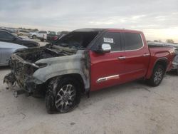 Salvage cars for sale from Copart San Antonio, TX: 2023 Toyota Tundra Crewmax Platinum
