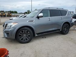 Salvage cars for sale from Copart Riverview, FL: 2020 Nissan Armada Platinum
