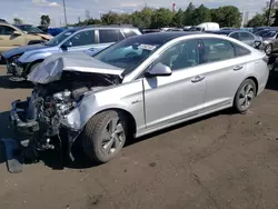 Hyundai salvage cars for sale: 2017 Hyundai Sonata Hybrid