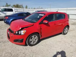 Chevrolet salvage cars for sale: 2016 Chevrolet Sonic LT