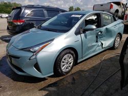 Salvage cars for sale from Copart Chicago Heights, IL: 2016 Toyota Prius