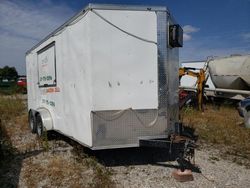 Salvage cars for sale from Copart Cicero, IN: 2022 Sgac 2022 South Georgia Cargo 7X16 Enclosed Trailer