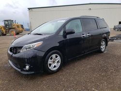 Salvage cars for sale from Copart Rocky View County, AB: 2017 Toyota Sienna SE