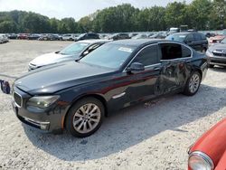 Salvage cars for sale at North Billerica, MA auction: 2015 BMW 740 LXI