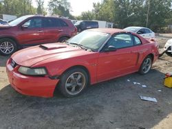 Ford Mustang GT salvage cars for sale: 2002 Ford Mustang GT