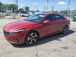 Salvage cars for sale from Copart Wheeling, IL: 2021 Hyundai Elantra SEL