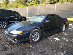 Vehiculos salvage en venta de Copart Waldorf, MD: 2002 Chevrolet Monte Carlo SS