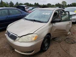 Salvage cars for sale at Elgin, IL auction: 2006 Toyota Corolla CE