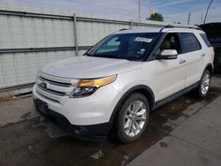 Salvage cars for sale at Littleton, CO auction: 2013 Ford Explorer Limited