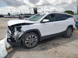 Salvage cars for sale from Copart Miami, FL: 2019 GMC Terrain SLT