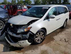 Vehiculos salvage en venta de Copart Bridgeton, MO: 2015 Honda Odyssey EXL