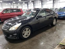 Salvage cars for sale at Ham Lake, MN auction: 2013 Infiniti G37