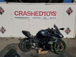 Salvage motorcycles for sale at Van Nuys, CA auction: 2019 Kawasaki EX650 F